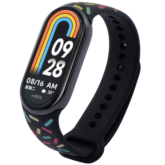 Pasek Silikonowy do Xiaomi Smart Mi Band 8 / Xiaomi Smart Mi Band 9, Czarny