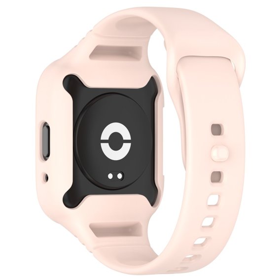 Pasek Silikonowy z Etui do Xiaomi Redmi Watch 3 Active, Różowy