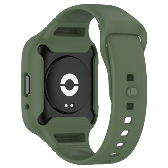 Pasek Silikonowy z Etui do Xiaomi Redmi Watch 3 Active, Zielony