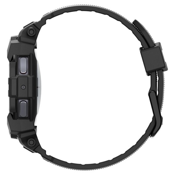 Pasek z Etui Spigen do Galaxy Watch 7 44mm, Rugged Armor Pro, czarny