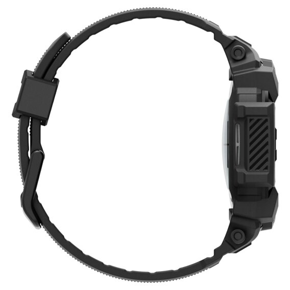 Pasek z Etui Spigen do Galaxy Watch 7 44mm, Rugged Armor Pro, czarny