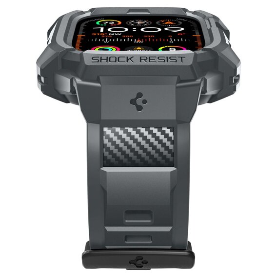 Pasek z etui Spigen do Apple Watch Ultra/Ultra 2 49mm, Rugged Armor Pro, Szary