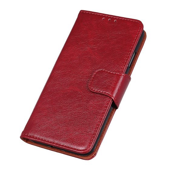 Skórzane Etui Wallet do Xiaomi Redmi 8 - Red
