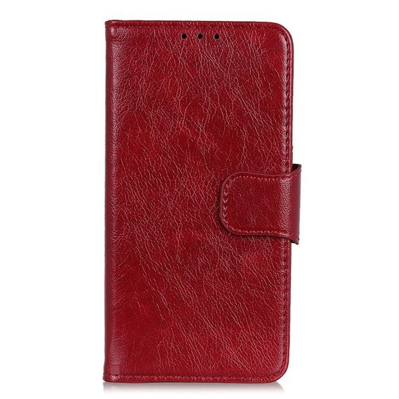 Skórzane Etui Wallet do Xiaomi Redmi 8 - Red
