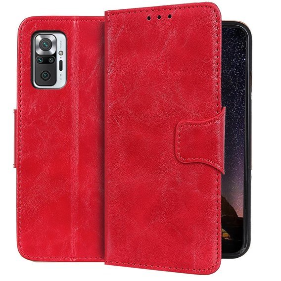 Skórzane Etui Wallet Do Xiaomi Redmi Note 10 Pro Red Sklep Xgsmpl 