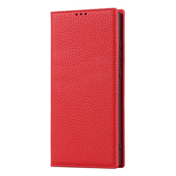 Skórzane etui do Samsung Galaxy S23 Plus, ERBORD Grain Leather, czerwony
