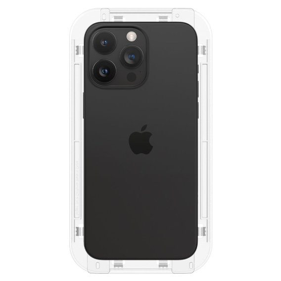 Spigen Glas.”EZ FIT” FC Szkło Hartowane do iPhone 15 Pro Max, Czarne