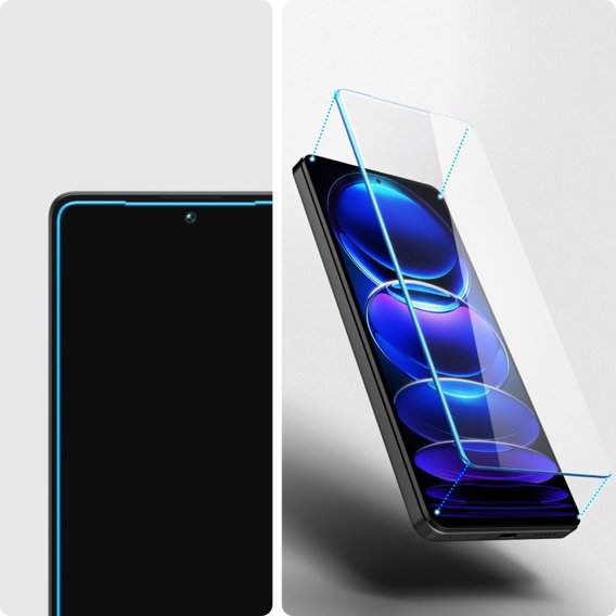 Spigen Glas.TR Slim Szkło Hartowane do Xiaomi Redmi Note 12 Pro 5G / 12 Pro + Plus 5G / POCO X5 Pro 5G (2 sztuki)