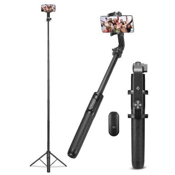 Spigen S560W MagSafe Bluetooth Kijek Selfie Stick Tripod, Czarny