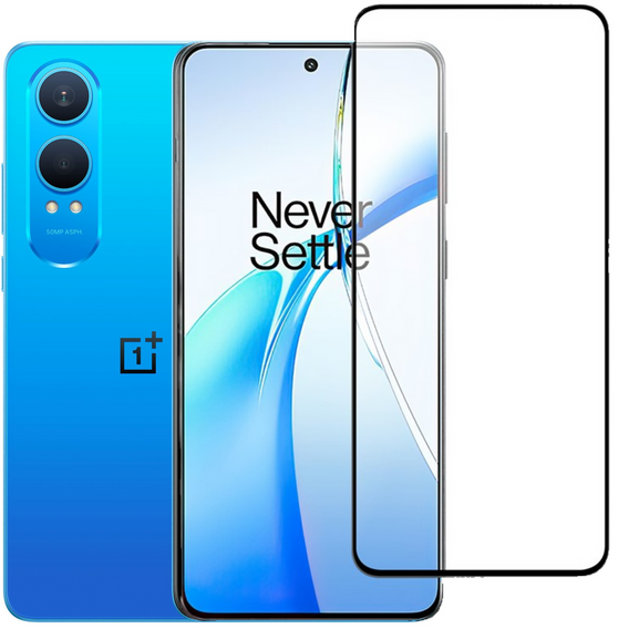 Szkło Hartowane 3D do OnePlus Nord CE4 Lite, czarna ramka