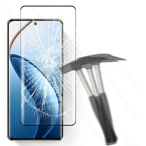 Szkło Hartowane 3D do Realme 12 Pro 5G / 12 Pro+ 5G, czarne