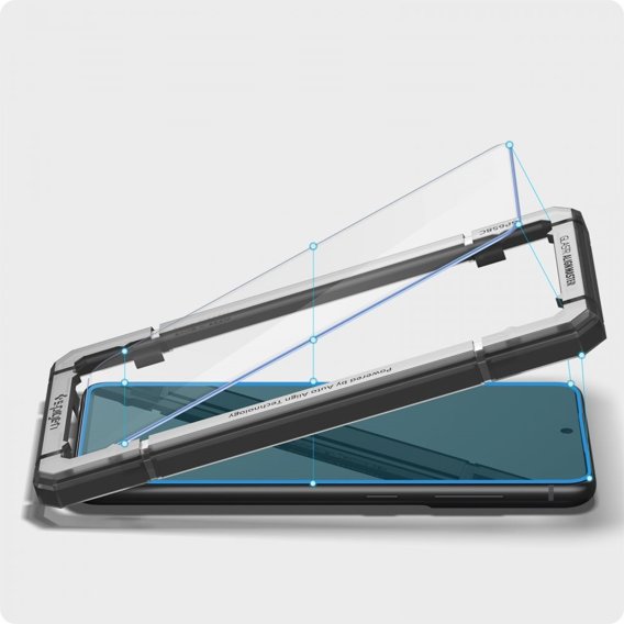 Szkło Hartowane SPIGEN Alm Glass FC do Samsung Galaxy S21 FE, Black