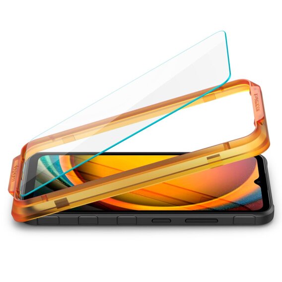 Szkło Hartowane z ramką do montażu SPIGEN Alm Glas.TR do Samsung Galaxy XCover 7 (2 sztuki)