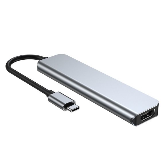 Tech-Protect Adapter Hub 2x USB USB-C HDMI SD TF, V4, Grey