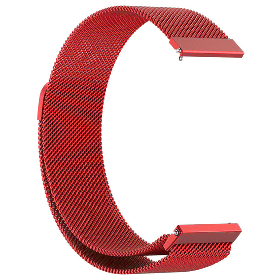 Uniwersalna Bransoleta Milanese Band 22mm - Red