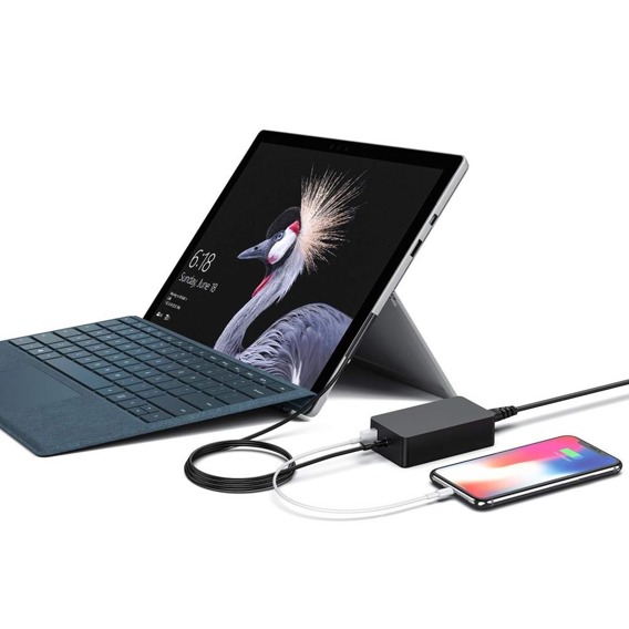 Zasilacz z Portem USB do Microsoft Surface Pro 6/5/4/3 - wtyczka EU