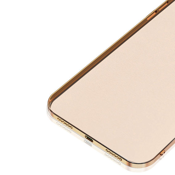 Zestaw Etui Electro Ring do Oppo A17, Różowe rose gold + Szkło 9H