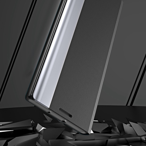 Zestaw Etui Side Magnetic do Xiaomi Poco X5 Pro 5G / Redmi Note 12 Pro, Czarne + Szkło