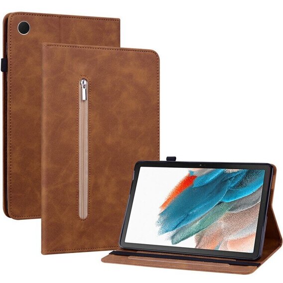 Zestaw Etui + Szkło Hartowane do Xiaomi Redmi Pad SE 11", Wallet, brązowe