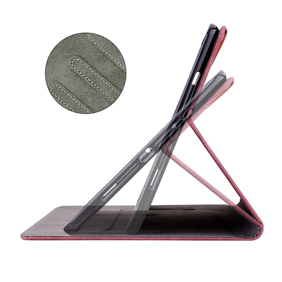 Zestaw Etui + Szkło hartowane do Xiaomi Pad 6, Wallet Pen Slot, czerwone