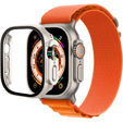2w1 Etui + Szkło Hartowane Case do Apple Watch Ultra 49mm, Srebrne
