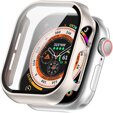 2w1 Etui + Szkło Hartowane do Apple Watch 10 46MM, Beżowe