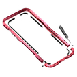 Bumper LUPHIE do iPhone 12 / 12 Pro, metalowa ramka, czerwona