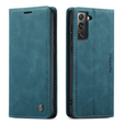 Etui CASEME do Samsung Galaxy S21 FE, Leather Wallet Case, Green