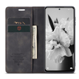 Etui CASEME do Xiaomi Redmi Note 11 Pro 4G/5G, Leather Wallet Case, Black