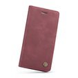 Etui CASEME do iPhone 7/8/SE 2020/SE 2022, Leather Wallet Case, bordowe