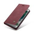 Etui CASEME do iPhone 7/8/SE 2020/SE 2022, Leather Wallet Case, bordowe