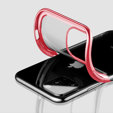 Etui Electroplated Frame do iPhone 13 Pro - Red