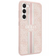 Etui GUESS do Samsung Galaxy S23, Printed Stripe Hardcase, różowe