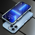 Etui LUPHIE do iPhone 13 Pro Max, Armor Bumper, niebieskie