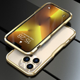 Etui LUPHIE do iPhone 13 Pro Max, Armor Bumper, złote