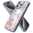 Etui Spigen do iPhone 15 Pro, Ultra Hybrid Blossom, Przezroczyste, Kwiaty