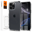 Etui Spigen do iPhone 16 Pro Max, Ultra Hybrid, przezroczyste + Szkło Hartowane 9H