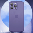 Etui Ultra Slim do iPhone 15 Plus, przezroczyste / fioletowe