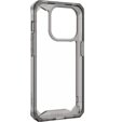 Etui Urban Armor Gear do iPhone 15 Pro, Plyo, przezroczyste / szare