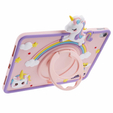 Etui do Apple iPad 10.9 2022, dziecięce, Unicorn, różowe