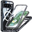 Etui do Google Pixel 8 Pro, Shockproof, z folią na ekran, do MagSafe, czarne