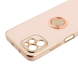 Etui do Huawei Nova Y61, Electro Ring, różowe rose gold