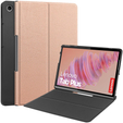 Etui do Lenovo Tab Plus, Smartcase, różowe rose gold