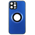Etui do MagSafe do iPhone 13 Pro Max, Hole for Apple Logo, niebieskie