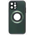 Etui do MagSafe do iPhone 13 Pro Max, Hole for Apple Logo, zielone