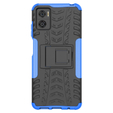 Etui do Motorola Moto E22 / E22i, Tire Armor, czarne / niebieskie