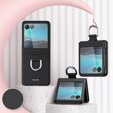 Etui do Motorola Razr 50 Ultra, Ring Case, czarne