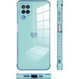 Etui do Samsung Galaxy A12 / M12 / A12 2021, Electro heart, niebieskie