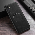 Etui do Samsung Galaxy A34 5G, Leather Hybrid MagSafe, czarne