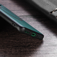 Etui do Samsung Galaxy A34 5G, Leather Hybrid MagSafe, zielone